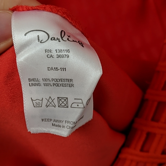 Darling Orange Cut Out Midi Dress - Picture 4 of 4